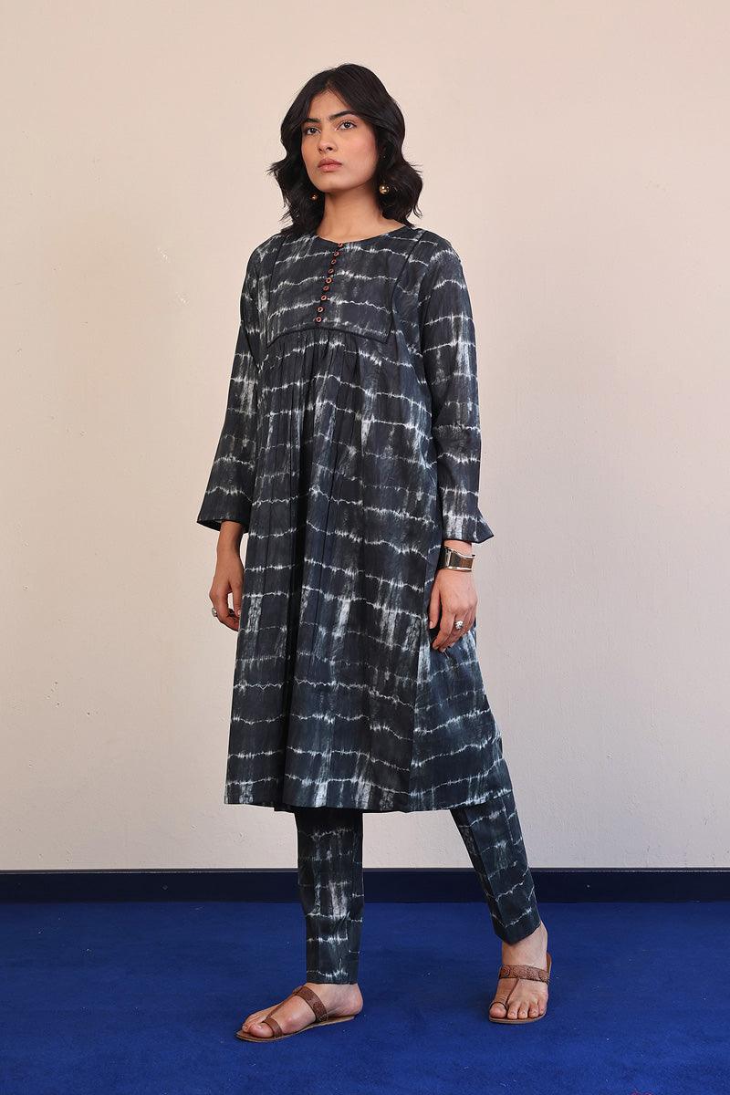 Generation - Mehtab Tie & dye Set - Grey - Lawn - 2 Piece