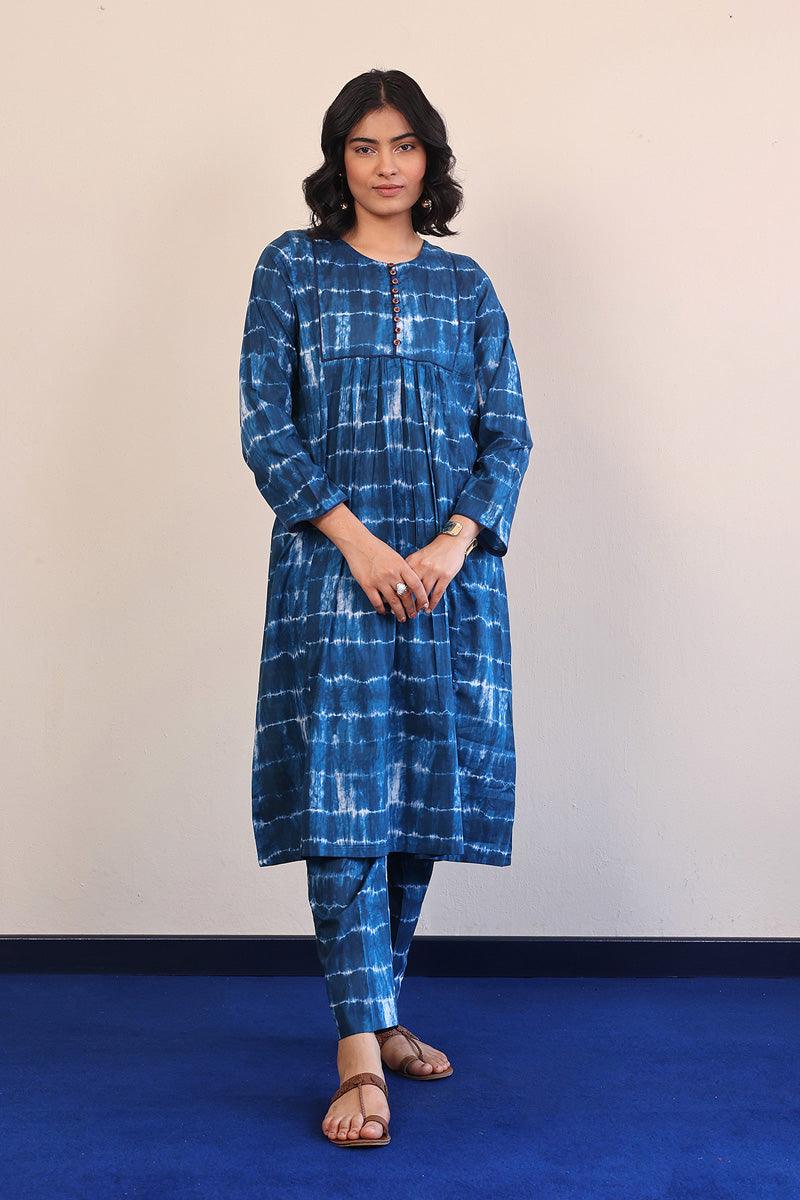 Generation - Mehtab Tie & dye Set - Teal - Lawn - 2 Piece