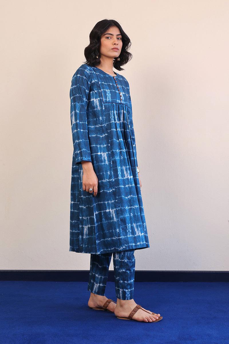 Generation - Mehtab Tie & dye Set - Teal - Lawn - 2 Piece