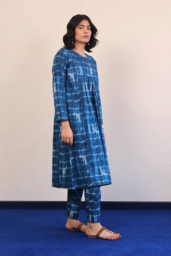 Generation - Mehtab Tie & dye Set - Teal - Lawn - 2 Piece