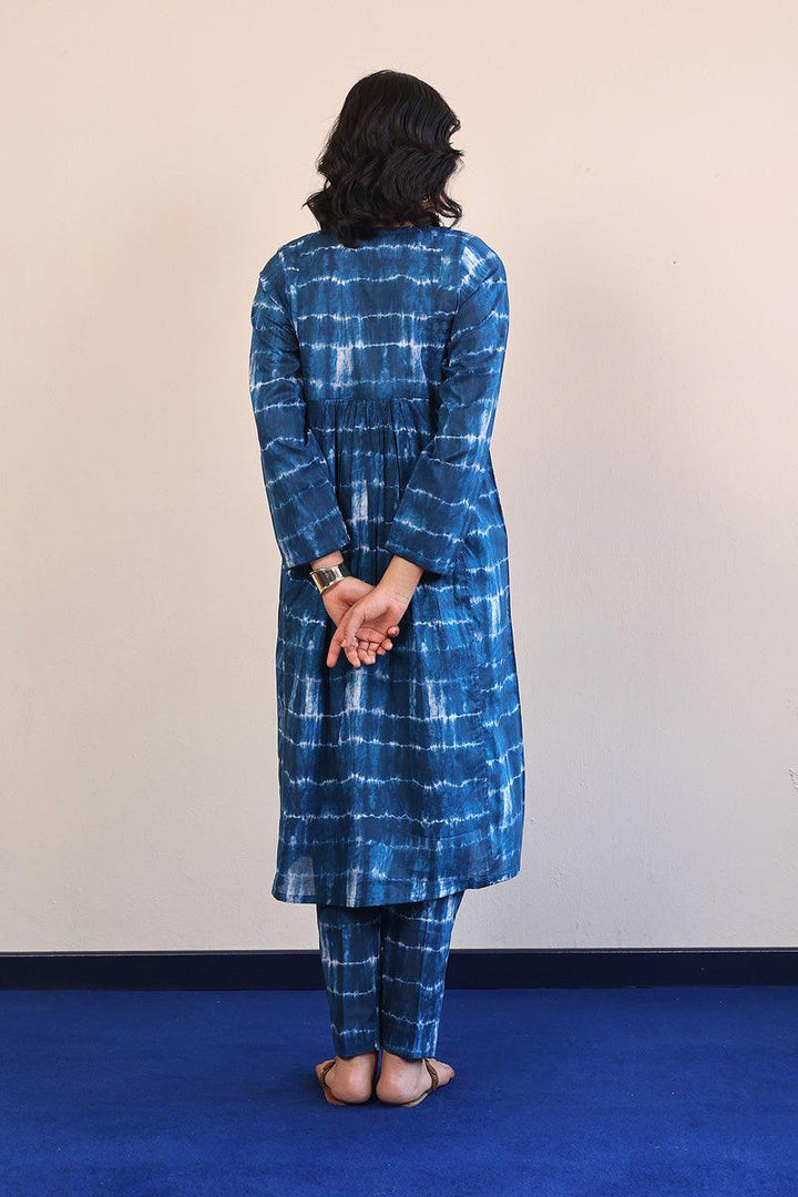 Generation - Mehtab Tie & dye Set - Teal - Lawn - 2 Piece
