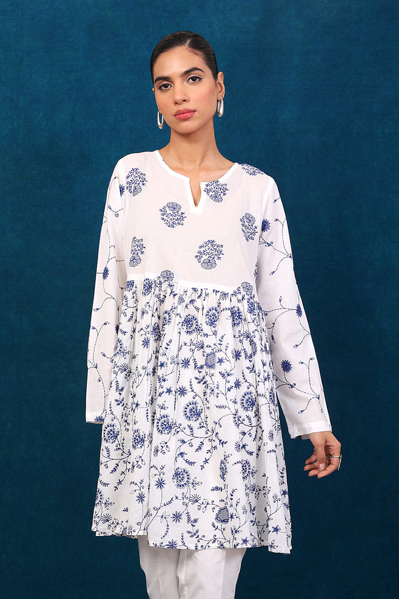 Generation - Bahar Peplum - Red - Lawn - 1 Piece