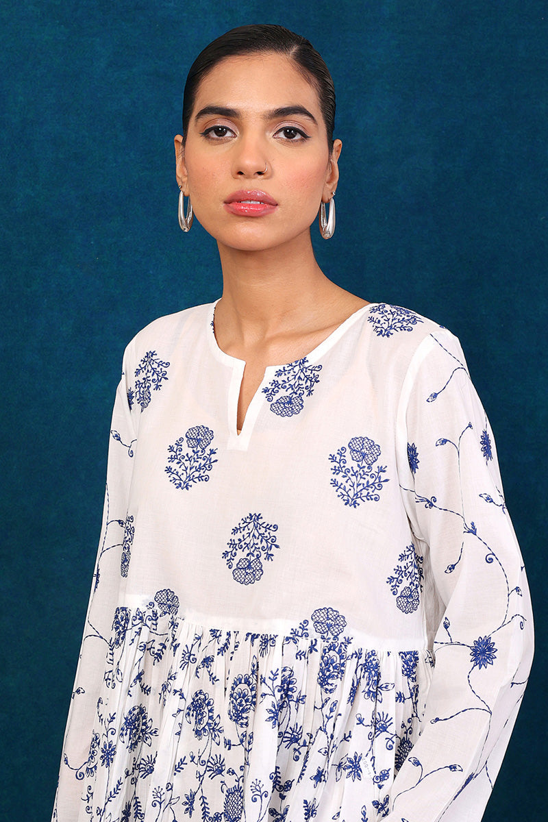 Generation - Bahar Peplum - Red - Lawn - 1 Piece