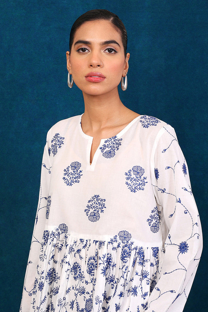 Generation - Bahar Peplum - Red - Lawn - 1 Piece