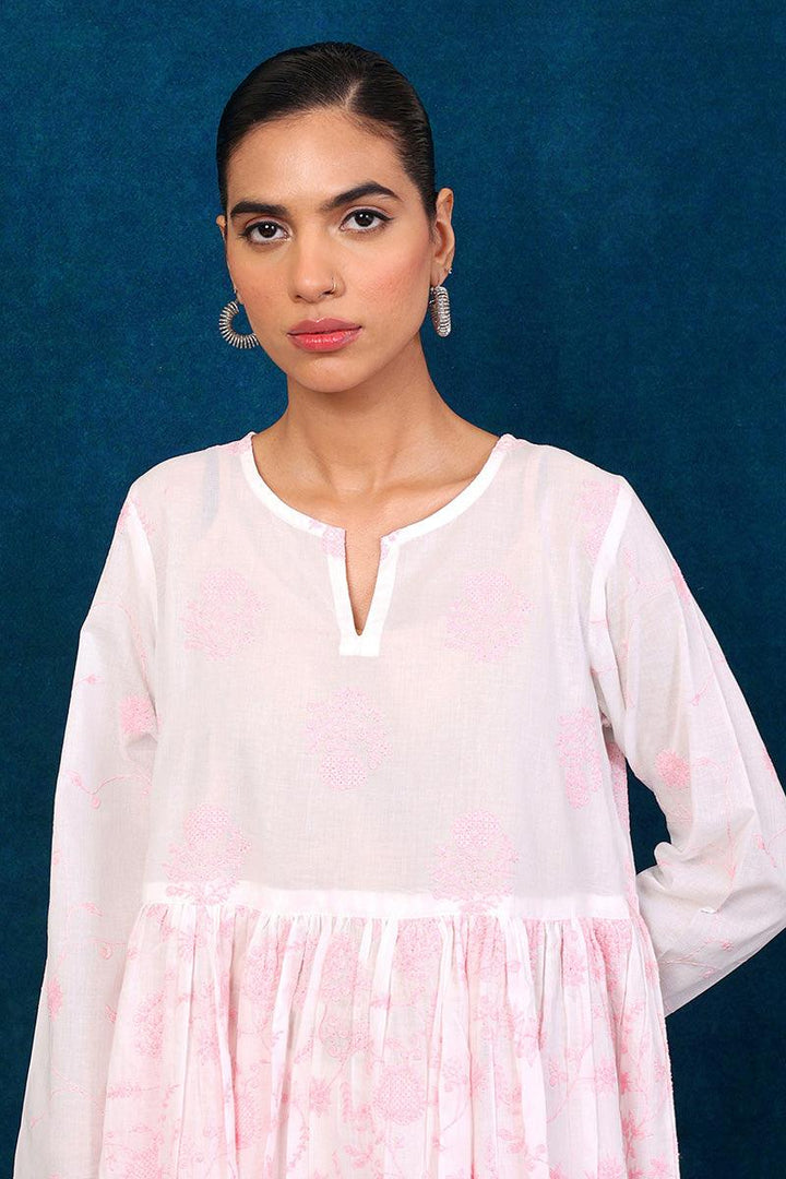 Generation - Bahar Peplum - Red - Lawn - 1 Piece