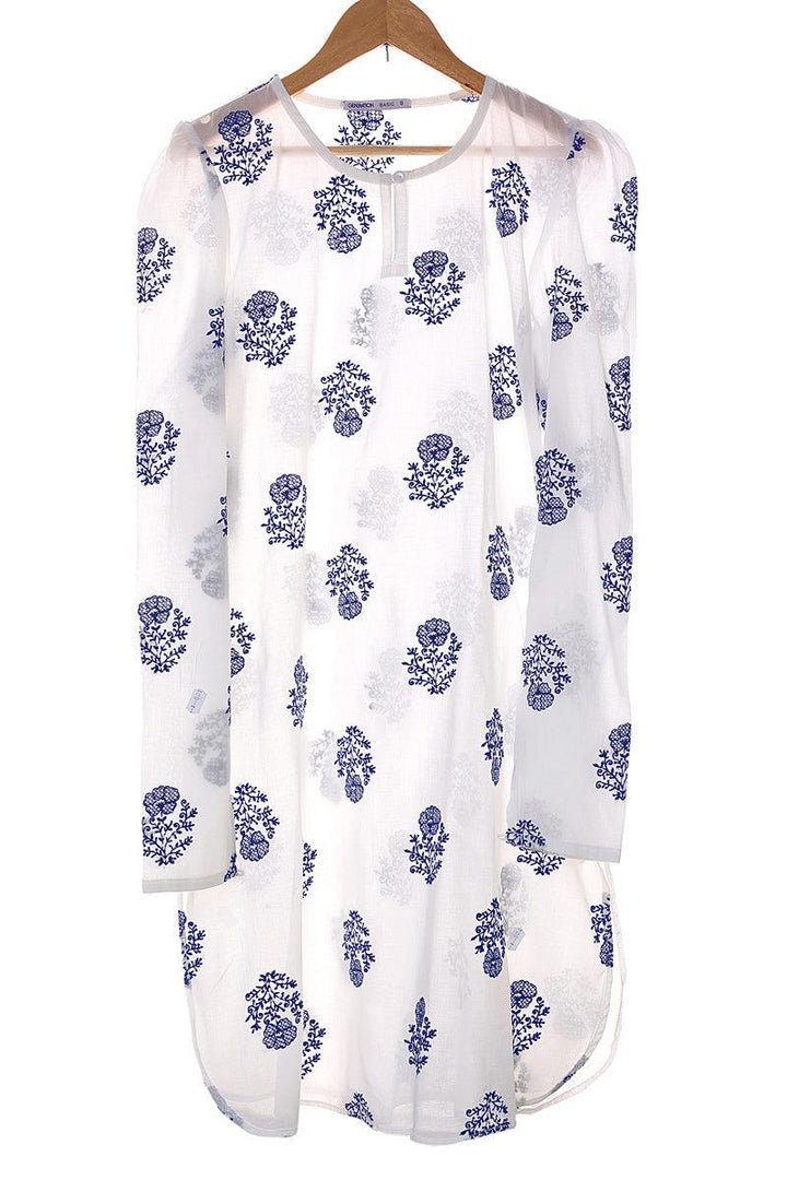 Generation - Bahar Puff Sleeves Kurta - Blue - Lawn - 1 Piece