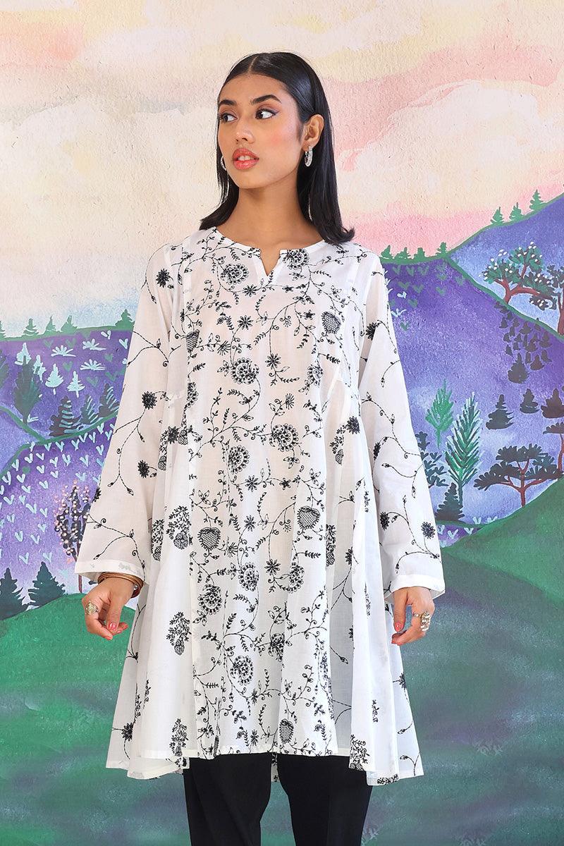 Generation - Bahar Embroidered Kurta - Black - Lawn - 1 Piece