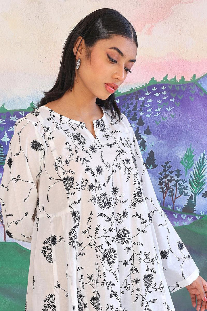 Generation - Bahar Embroidered Kurta - Black - Lawn - 1 Piece