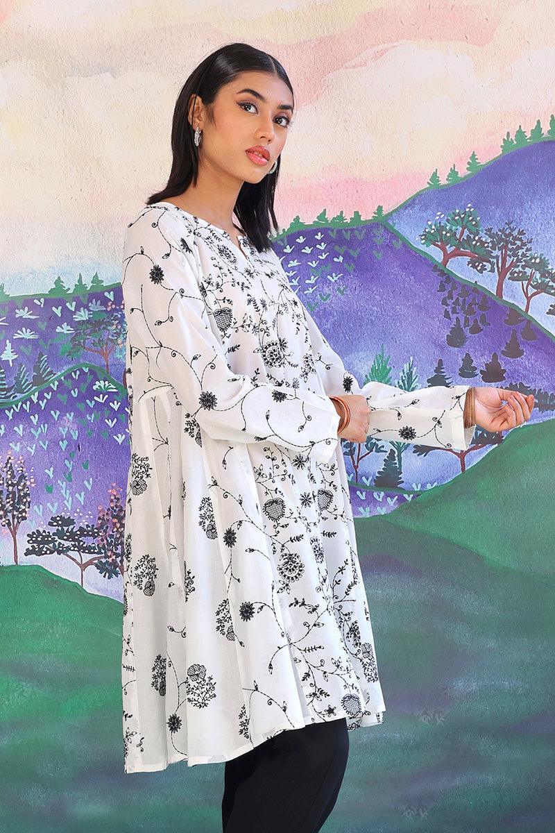 Generation - Bahar Embroidered Kurta - Black - Lawn - 1 Piece