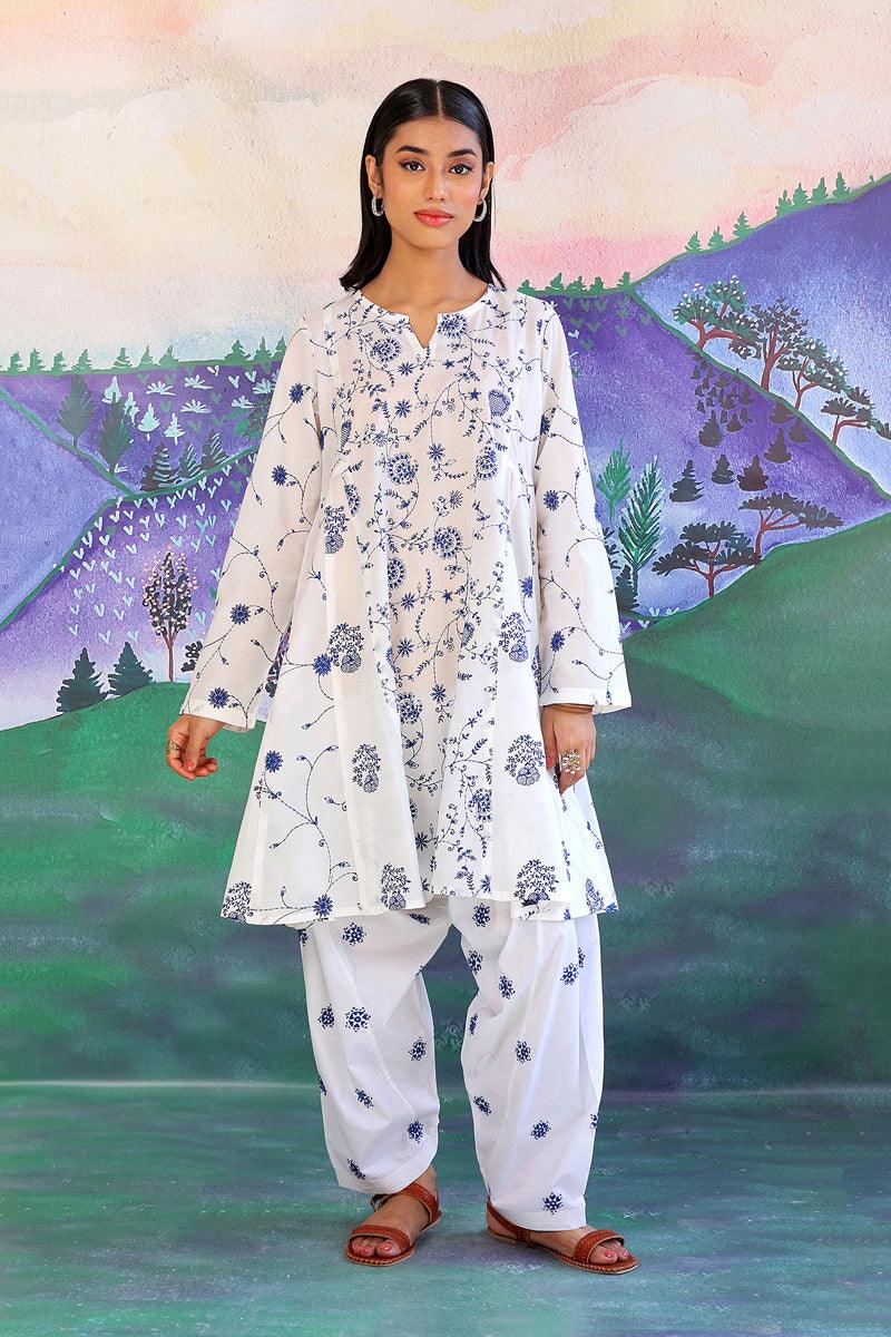 Generation - Bahar Embroidered Kurta - Red - Lawn - 1 Piece