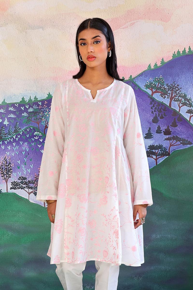Generation - Bahar Embroidered Kurta - Red - Lawn - 1 Piece