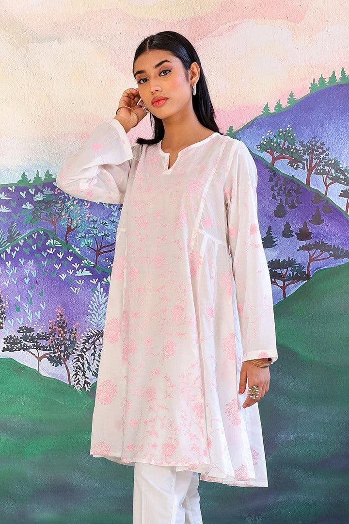 Generation - Bahar Embroidered Kurta - Red - Lawn - 1 Piece