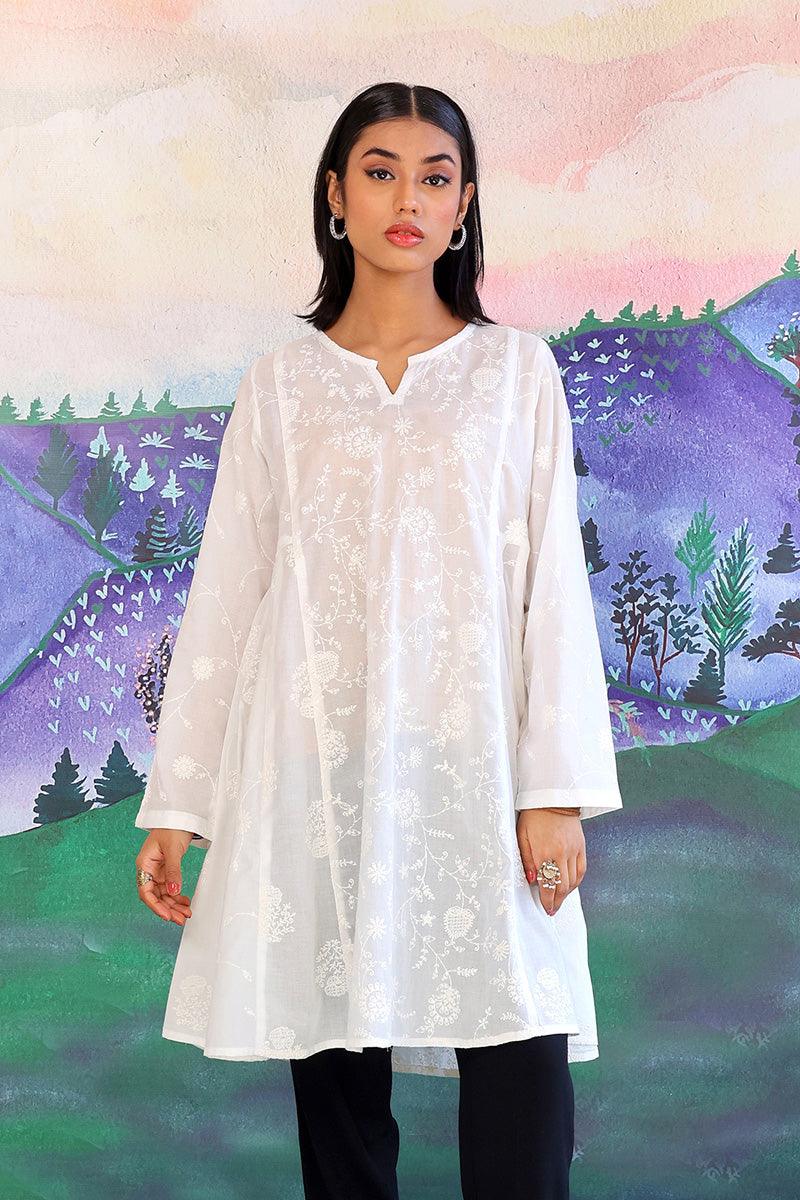 Generation - Bahar Embroidered Kurta - White - Lawn - 1 Piece