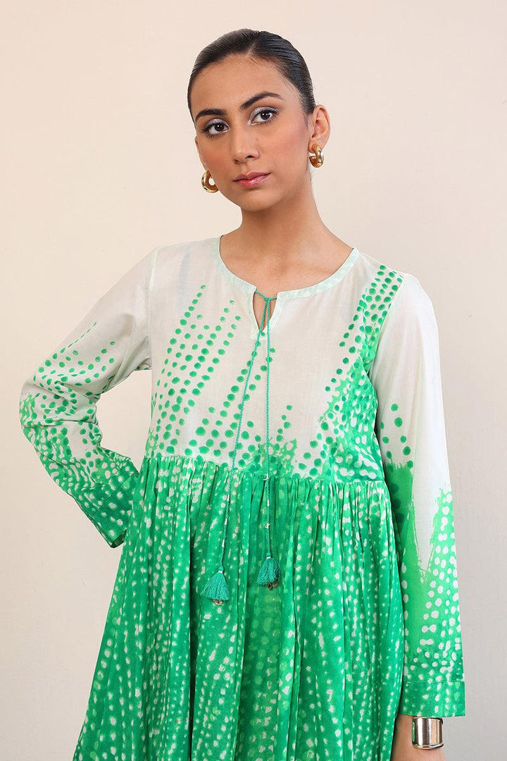 Generation - Slash Frock - Green - Lawn - 1 Piece