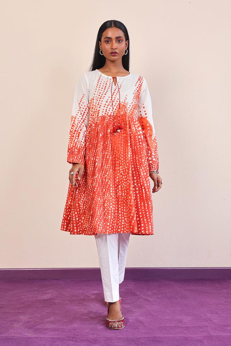 Generation - Slash Frock - Rust - Lawn - 1 Piece