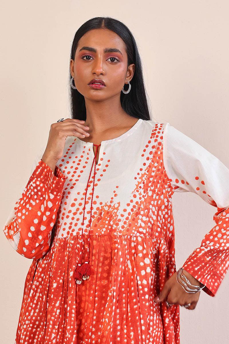Generation - Slash Frock - Rust - Lawn - 1 Piece
