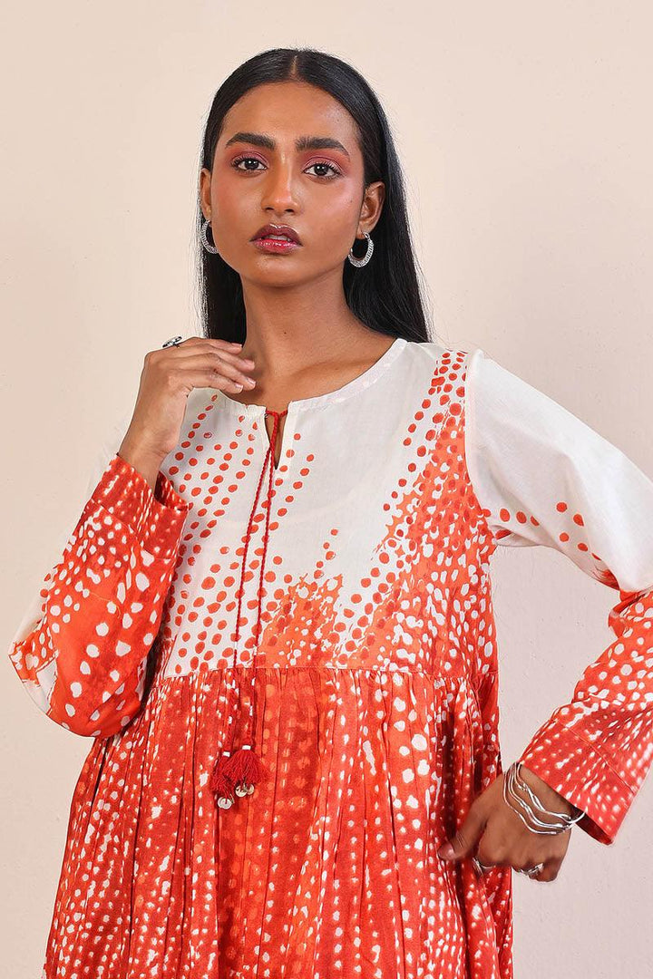 Generation - Slash Frock - Rust - Lawn - 1 Piece