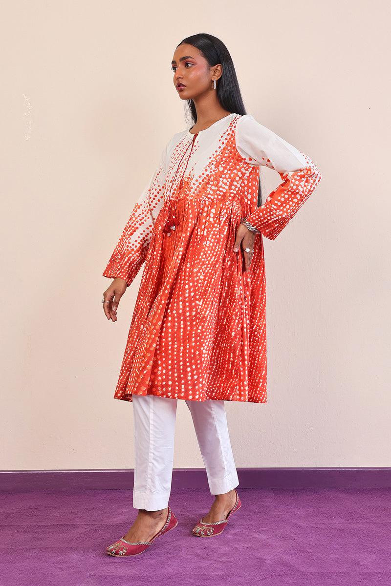 Generation - Slash Frock - Rust - Lawn - 1 Piece