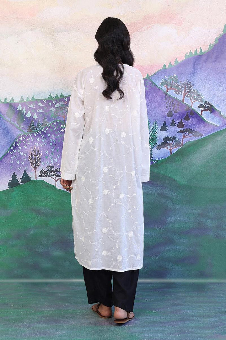Generation - Bahar Embroidered Kurta - White - Lawn - 1 Piece