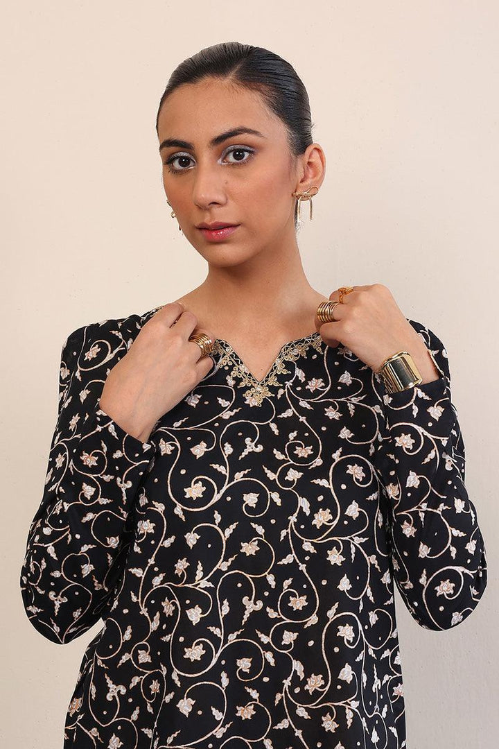Generation - Mother Of Pearls Set - Black - Lawn - 2 Piece