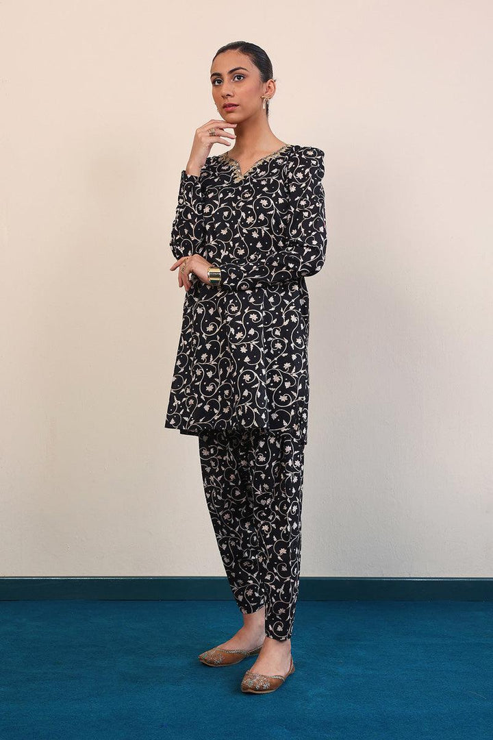 Generation - Mother Of Pearls Set - Black - Lawn - 2 Piece