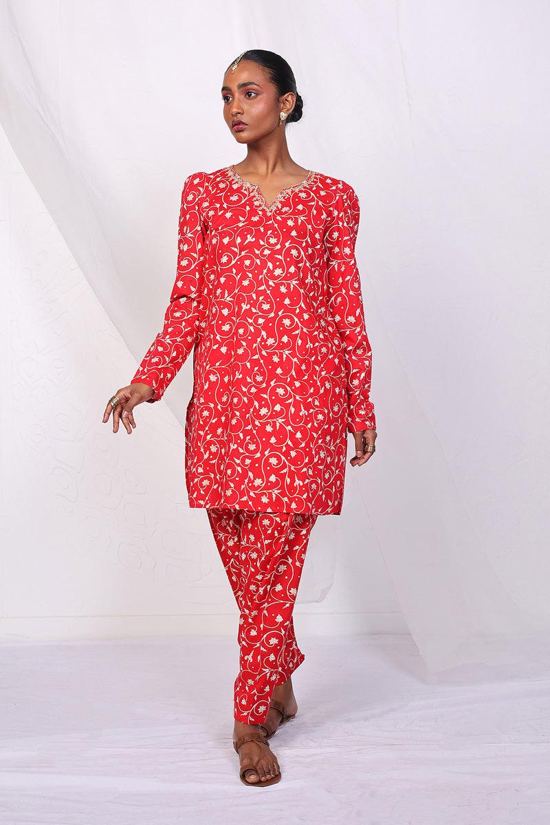 Generation - 2- Piece Mother Of Pearls - Red - Lawn