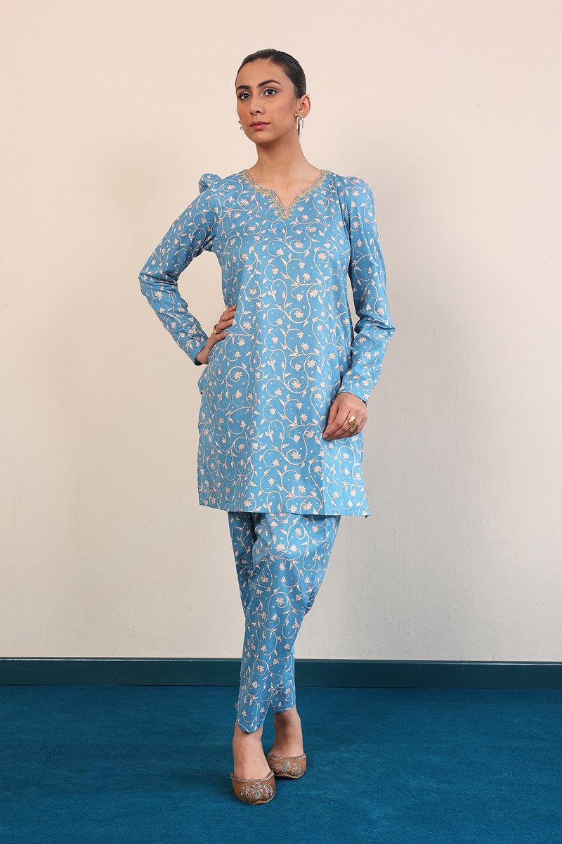 Generation - Mother Of Pearls Set - Sky Blue - Lawn - 2 Piece