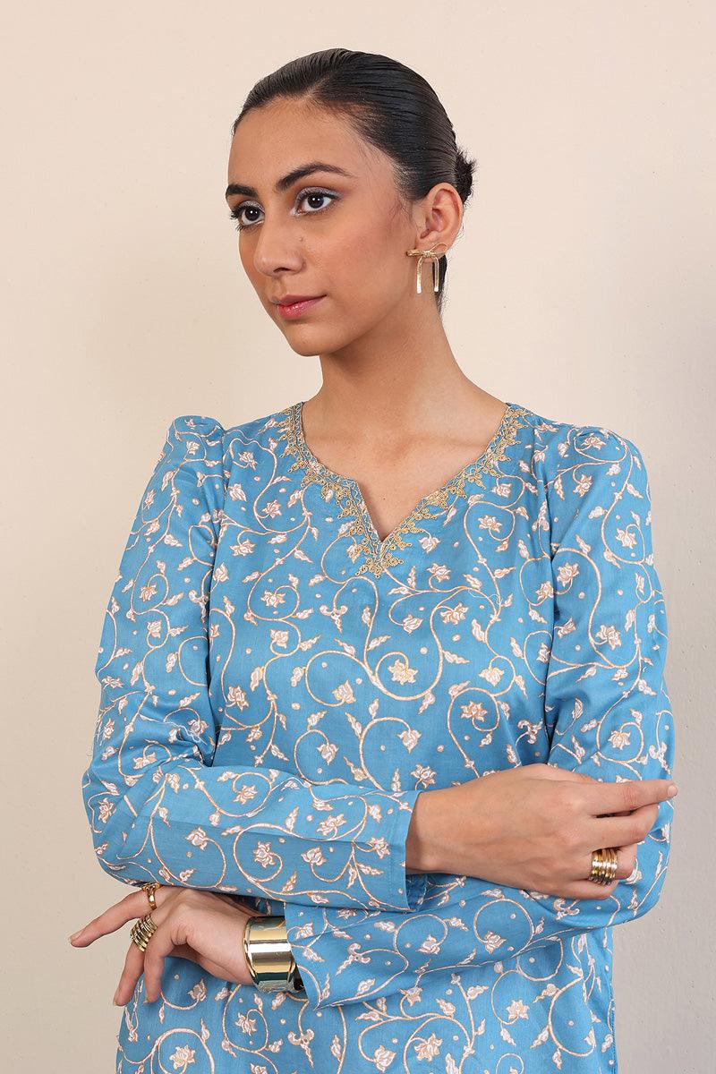 Generation - Mother Of Pearls Set - Sky Blue - Lawn - 2 Piece