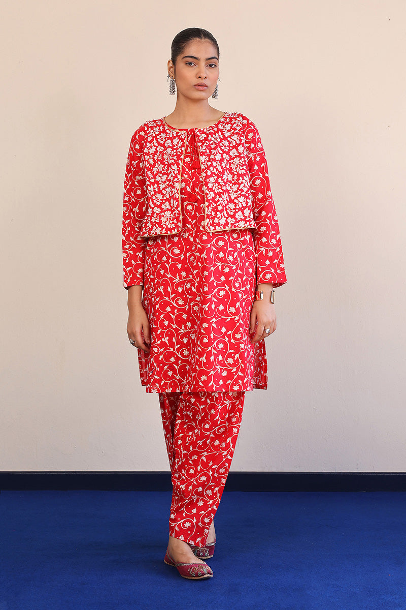 Generation - Mother Of Pearls 2-Piece Set - Red - Lawn