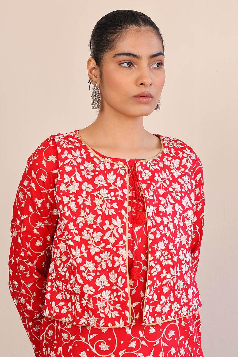 Generation - Mother Of Pearls 2-Piece Set - Red - Lawn