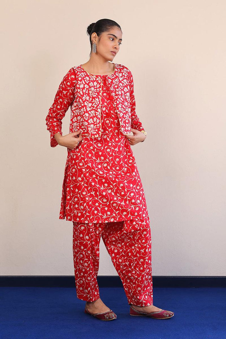 Generation - Mother Of Pearls 2-Piece Set - Red - Lawn