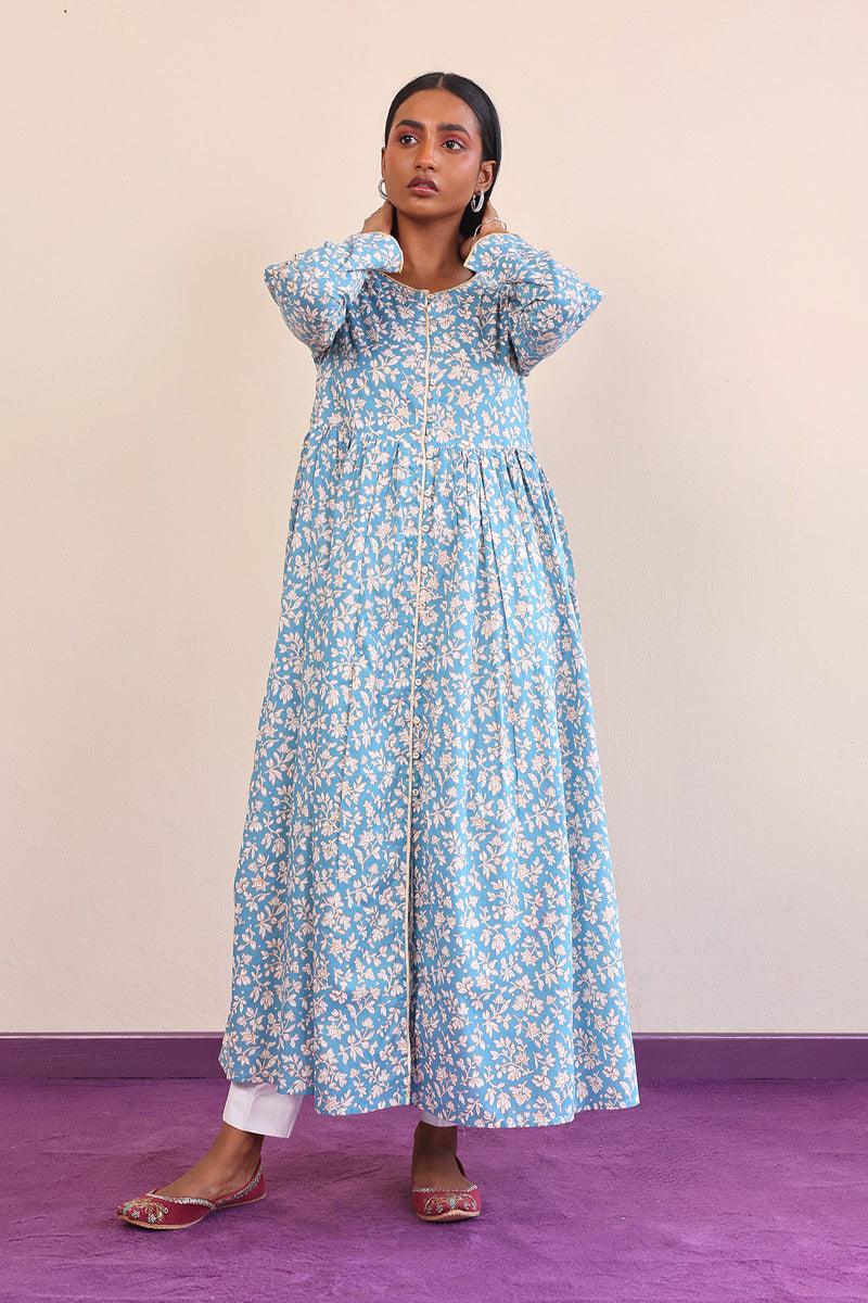 Generation - Mother of Pearls Dress - Blue - Lawn - 1 Piece