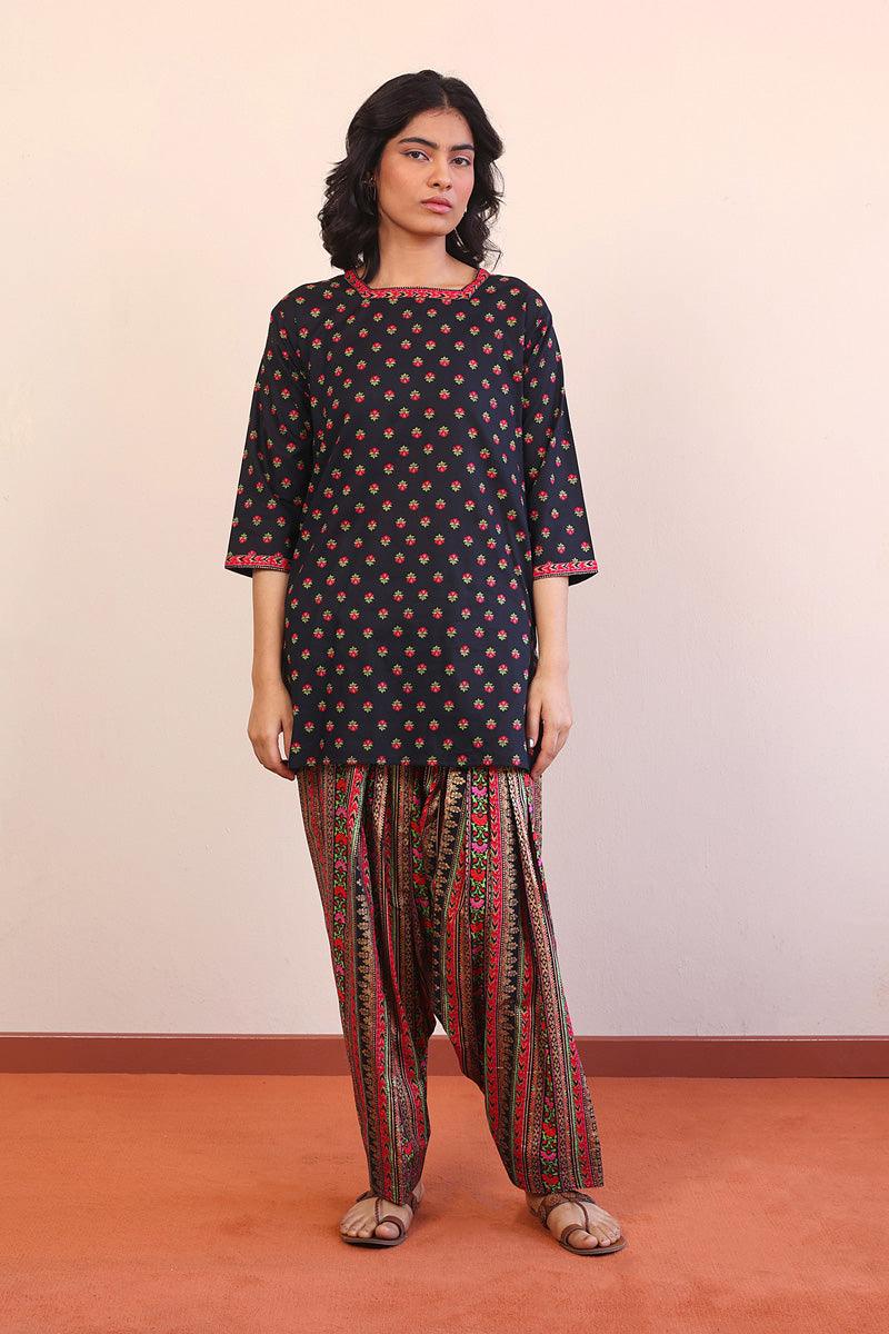 Generation - Afghani Floral 2-Piece - Black - Lawn