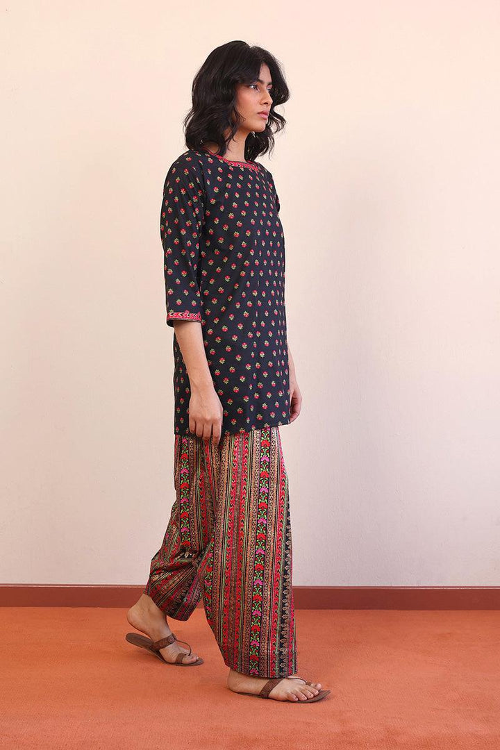 Generation - Afghani Floral 2-Piece - Black - Lawn