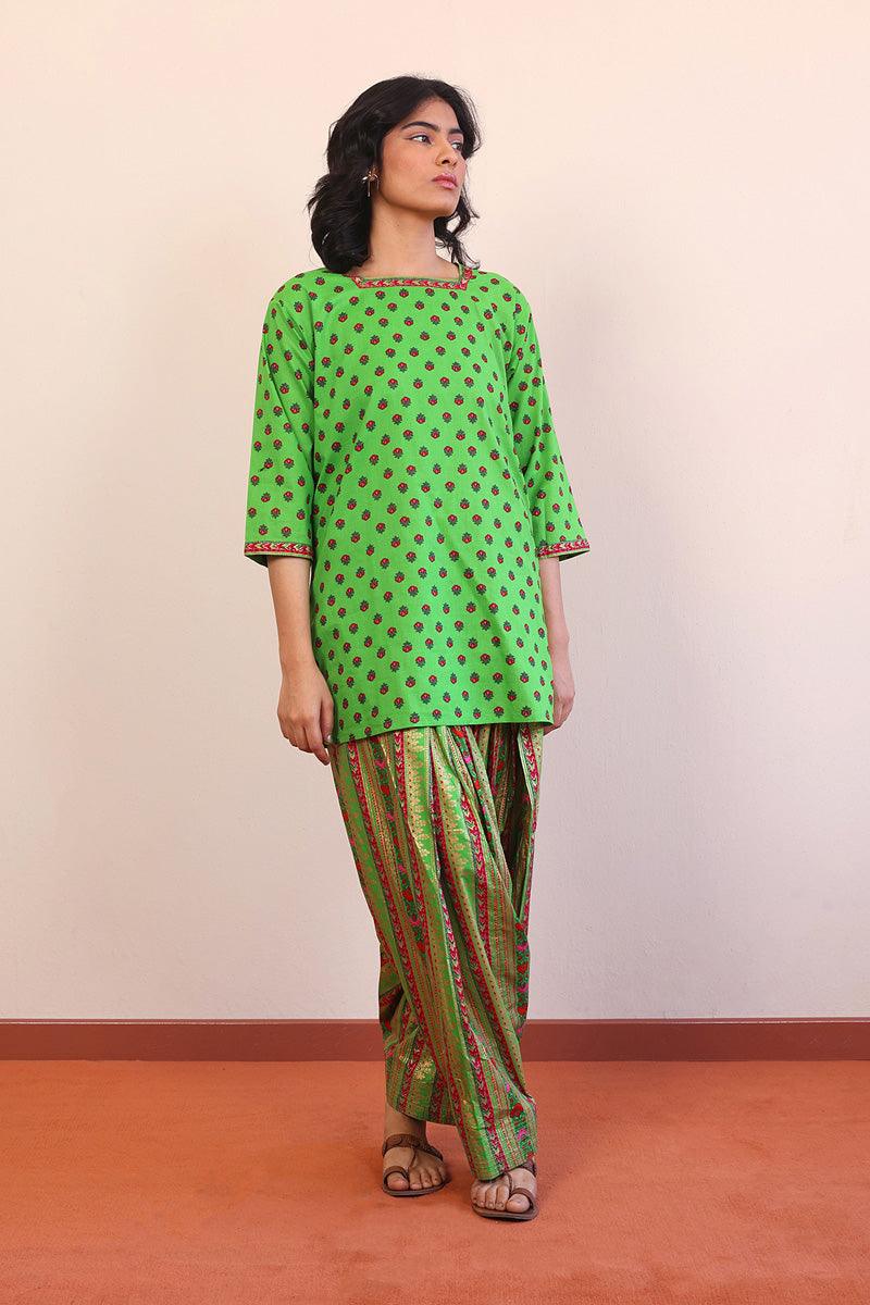 Generation - Afghani Floral 2-Piece - Green - Lawn