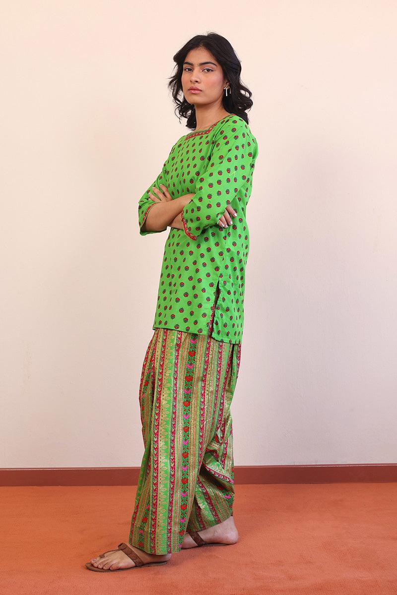 Generation - Afghani Floral 2-Piece - Green - Lawn