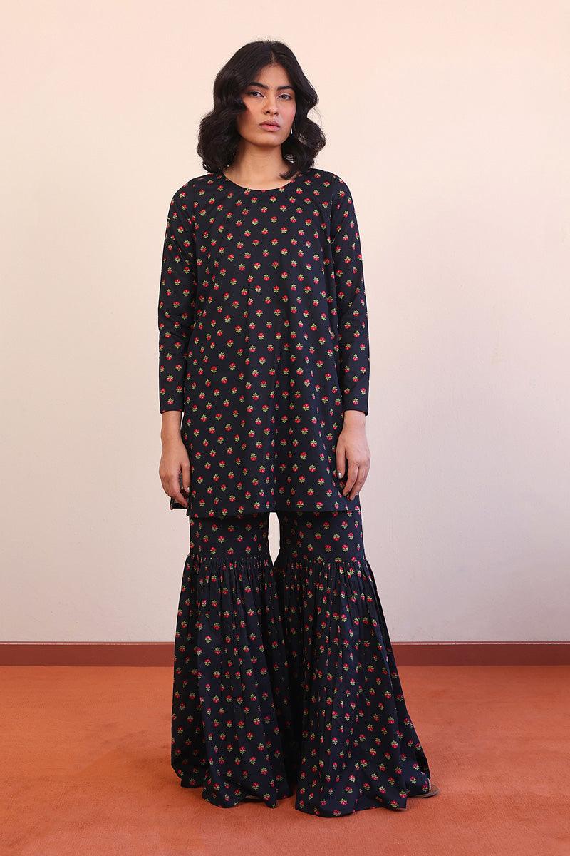 Generation - Afghani Gharara 2-Piece - Black - Lawn