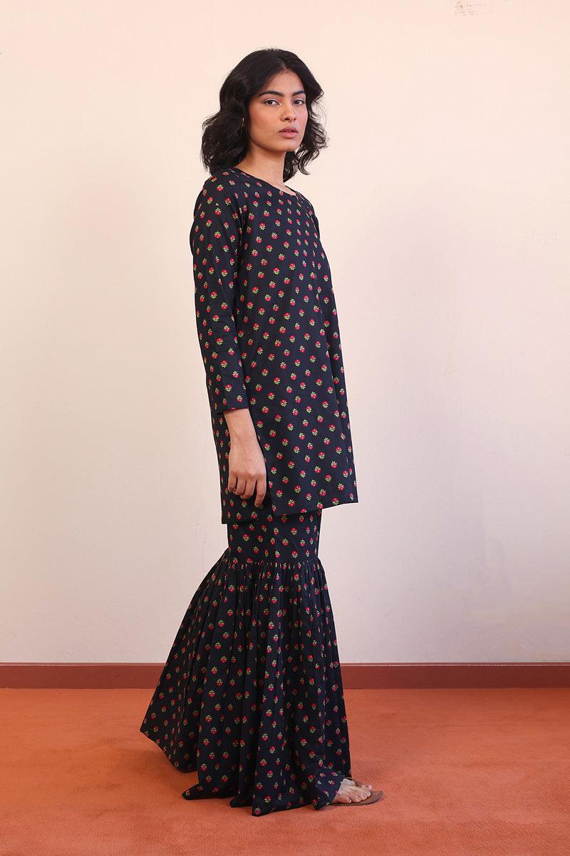 Generation - Afghani Gharara 2-Piece - Black - Lawn