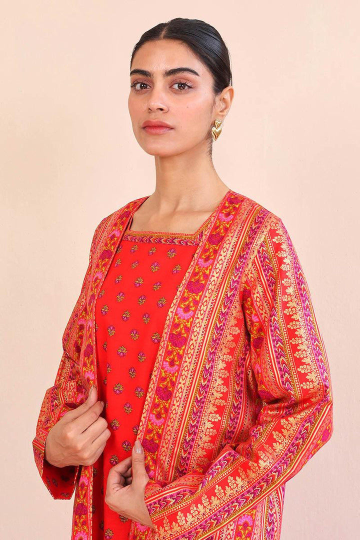 Generation - Afghani Jacket - Red - Lawn - 1 Piece