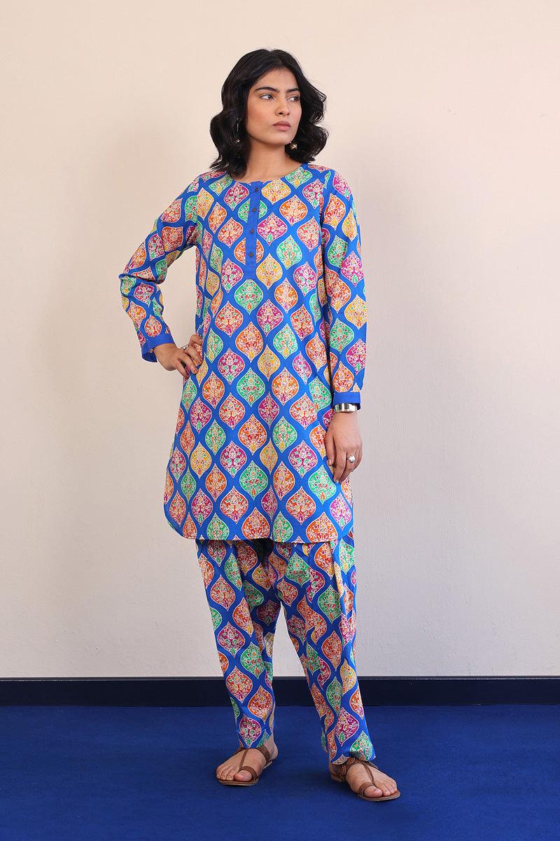 Generation - Kanni Matching Set - Blue - Lawn - 2 Piece