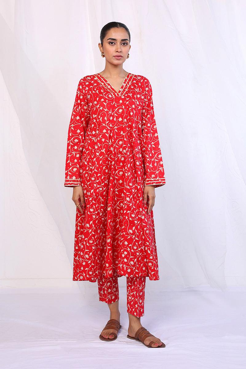 Generation - 2- Piece Mother Of Pearls - Red - Lawn