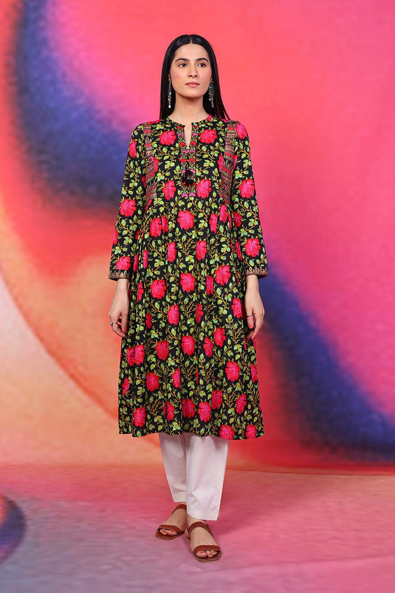 Generation - Afghani Dress - Black - Lawn - 1 Piece
