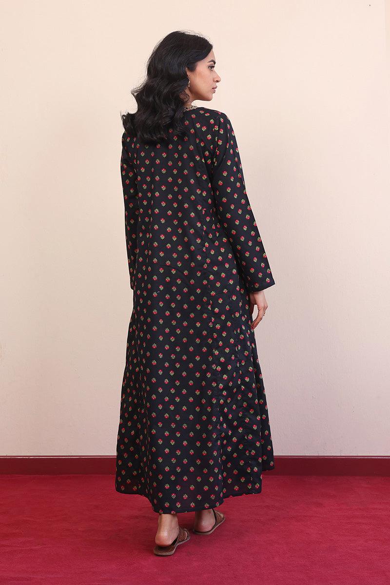 Generation - Afghani Flared Dress - Black - Lawn - 1 Piece