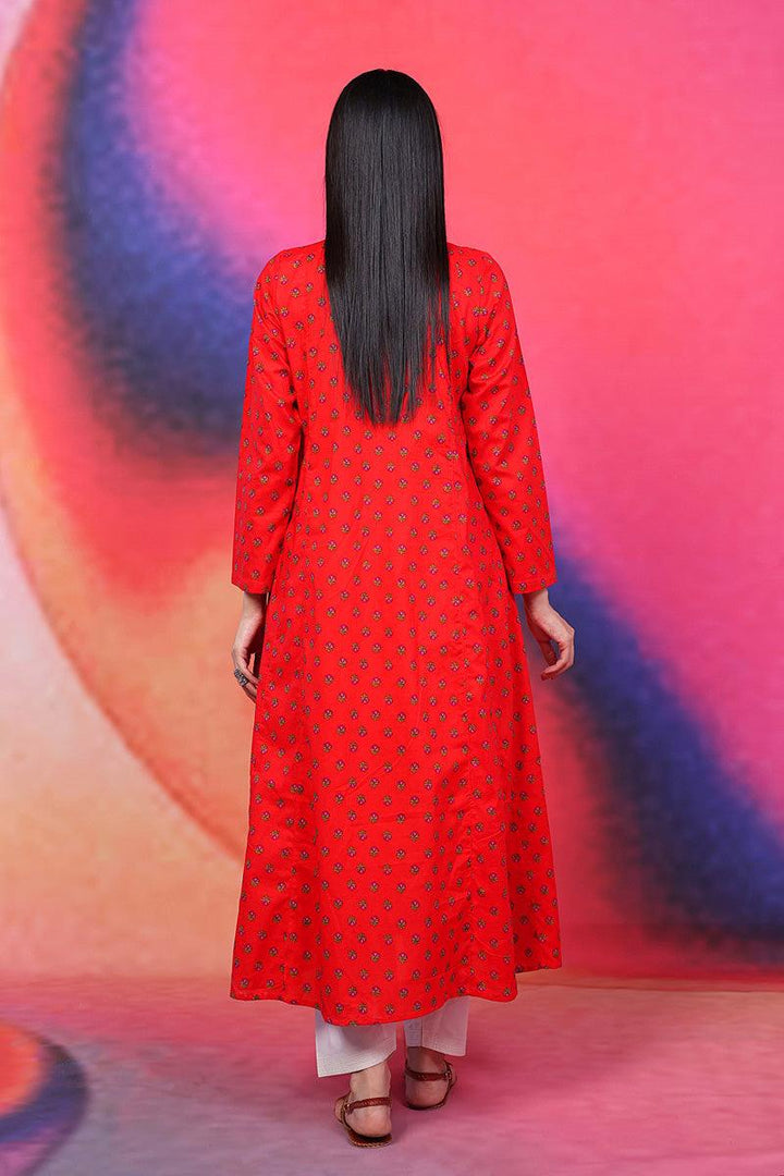 Generation - Afghani Dress - Red - Lawn - 1 Piece