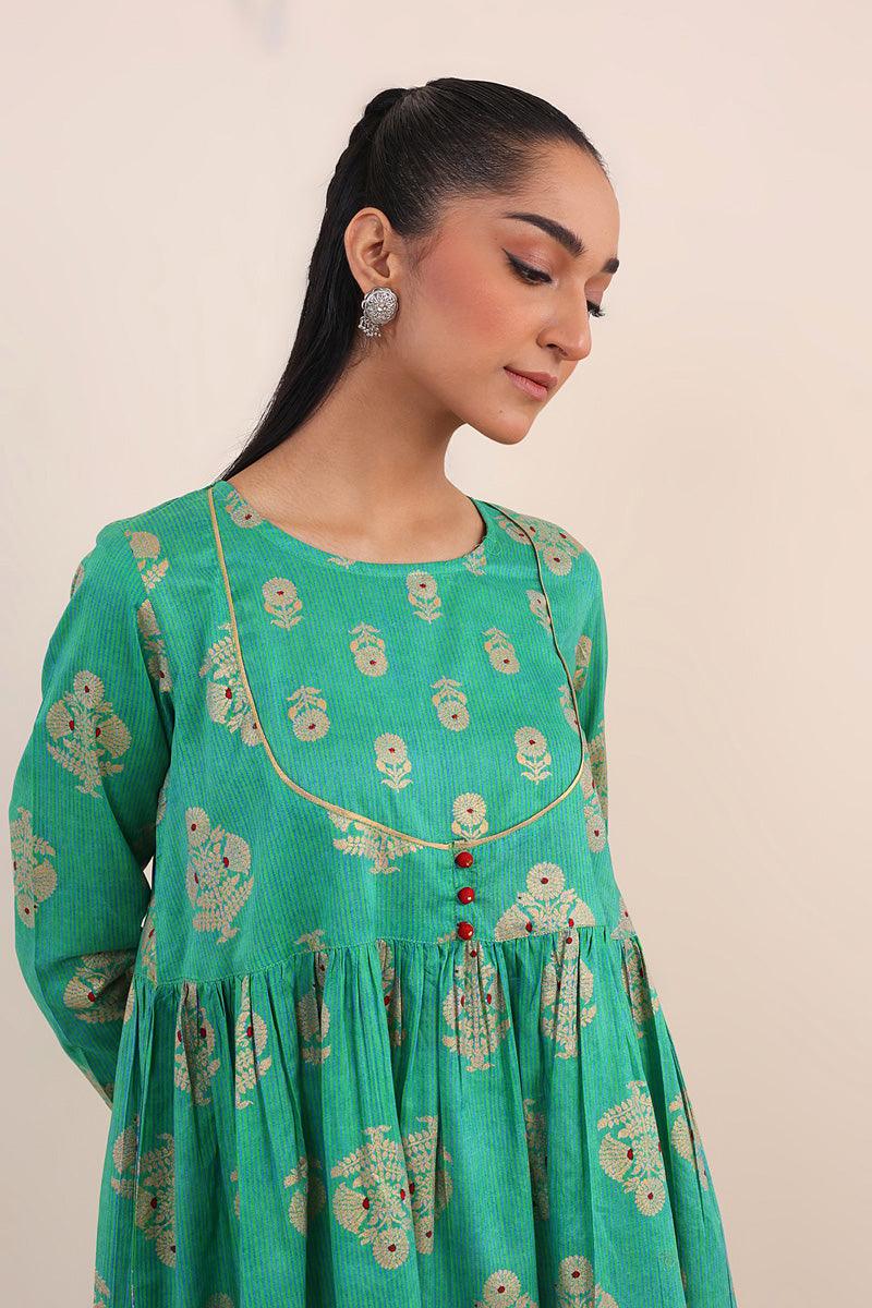 Generation - Rivayat Jewel Dress - Green - Lawn - 1 Piece