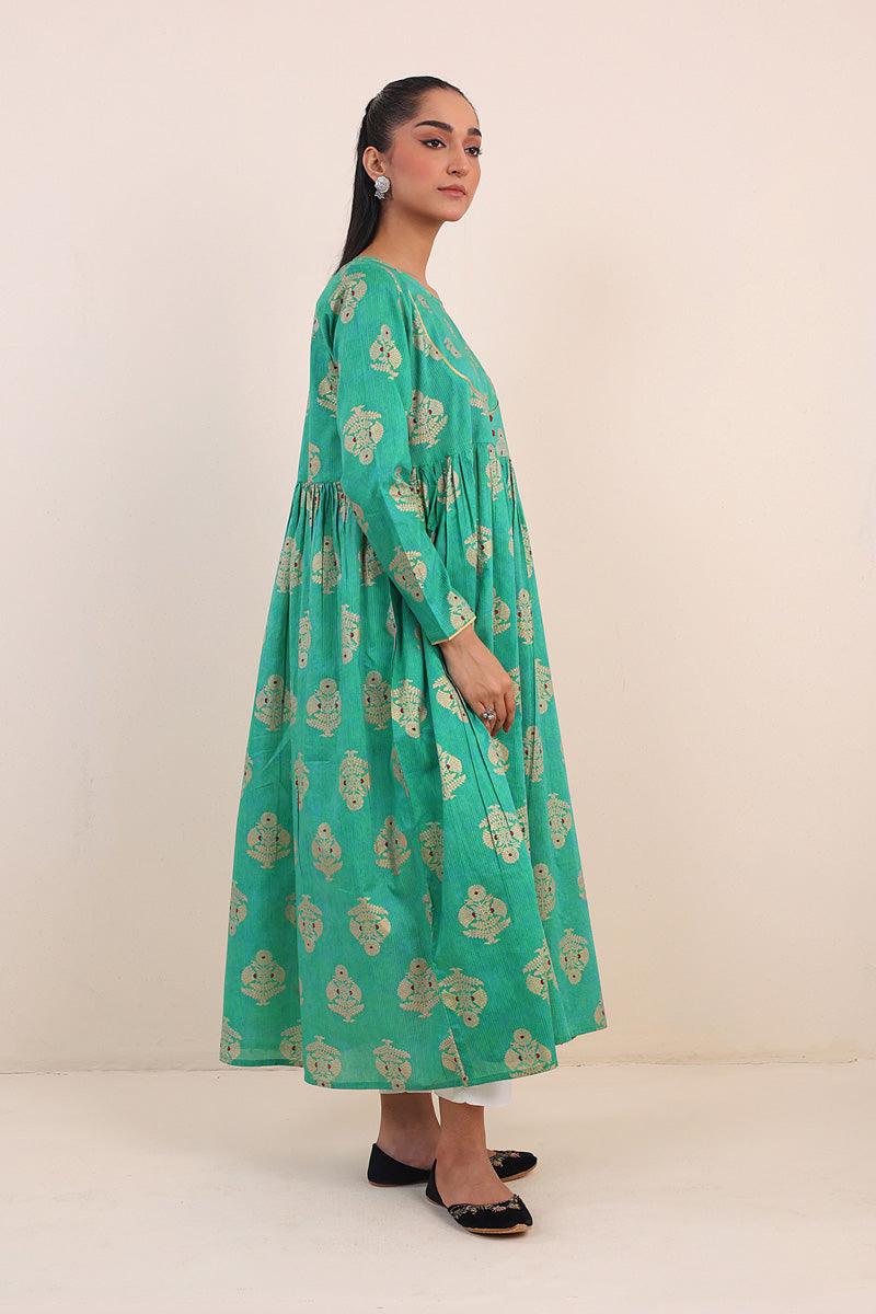 Generation - Rivayat Jewel Dress - Green - Lawn - 1 Piece