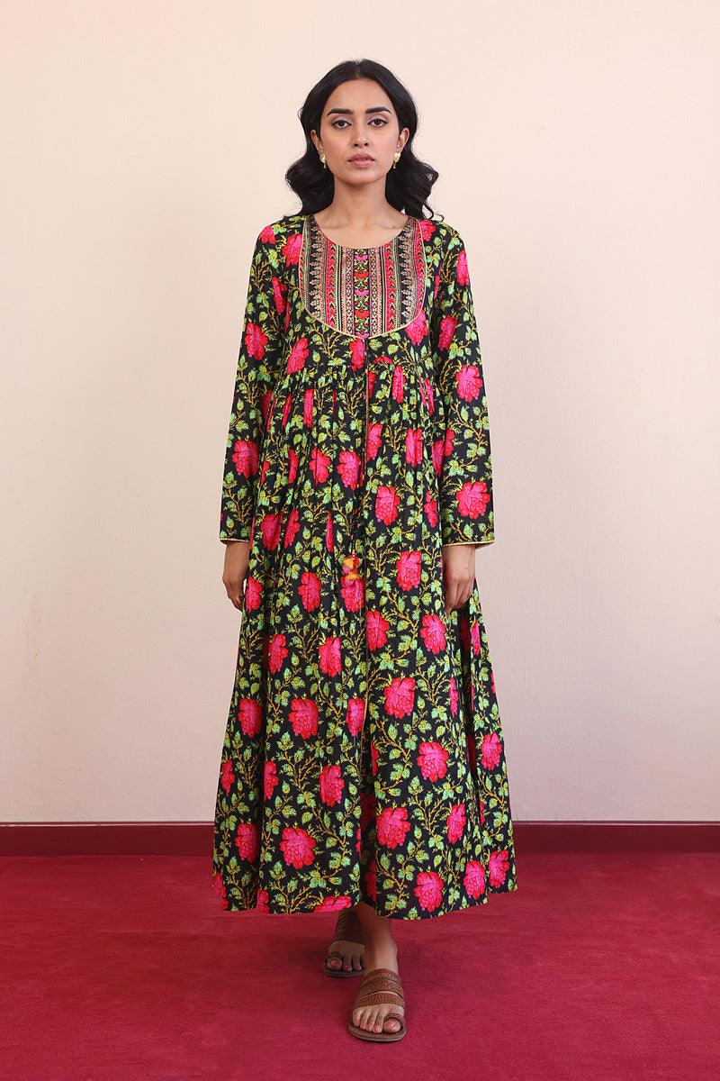 Generation - Afghani Dress - Black - Lawn - 1 Piece
