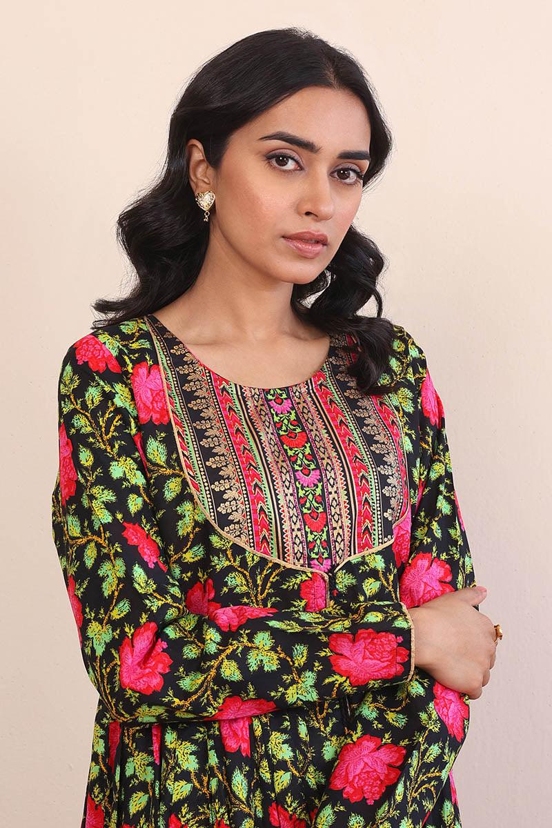 Generation - Afghani Dress - Black - Lawn - 1 Piece