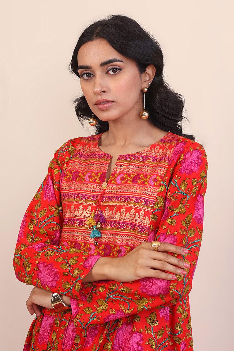 Generation - Afghani Set - Red - Lawn - 2 Piece