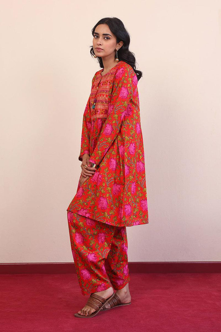 Generation - Afghani Set - Red - Lawn - 2 Piece